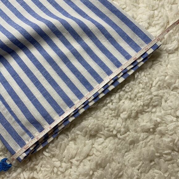 Blue and White Strapless Wide Leg Two Piece Set J15 - Picture 15 of 16